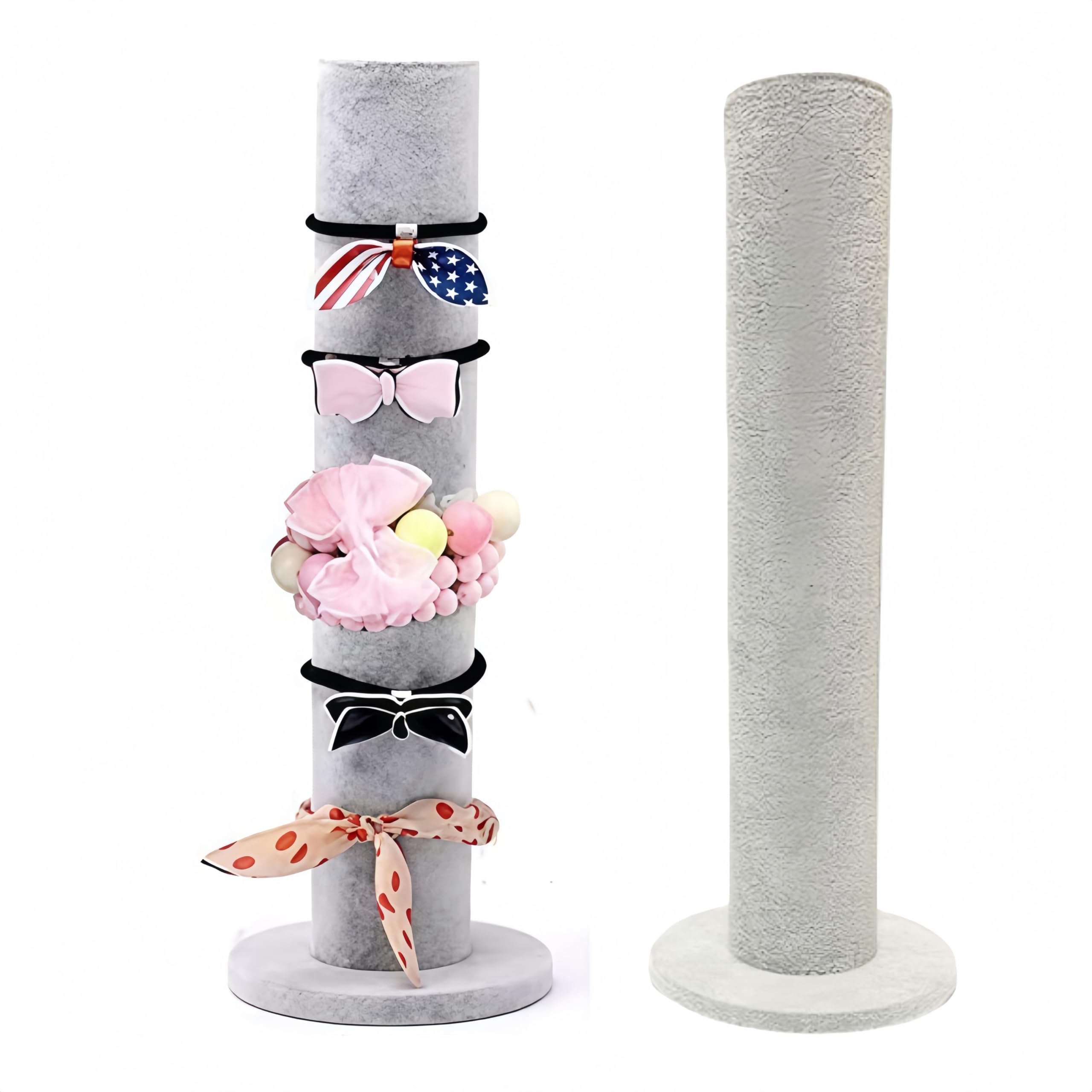 Velvet Scrunch Organizer,Vertical Bracelet Display Stand, Hair Band, Scrunchies, Bangle Holder Organizer.