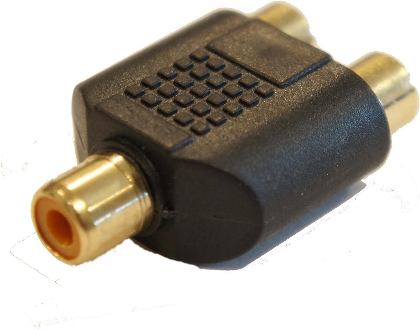 Female RCA to 2 x Female RCA Combiner Converter Jack Y Splitter Adapter