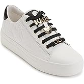 Karl Lagerfeld Womens Cate Box Lace Up Sneaker with Pins