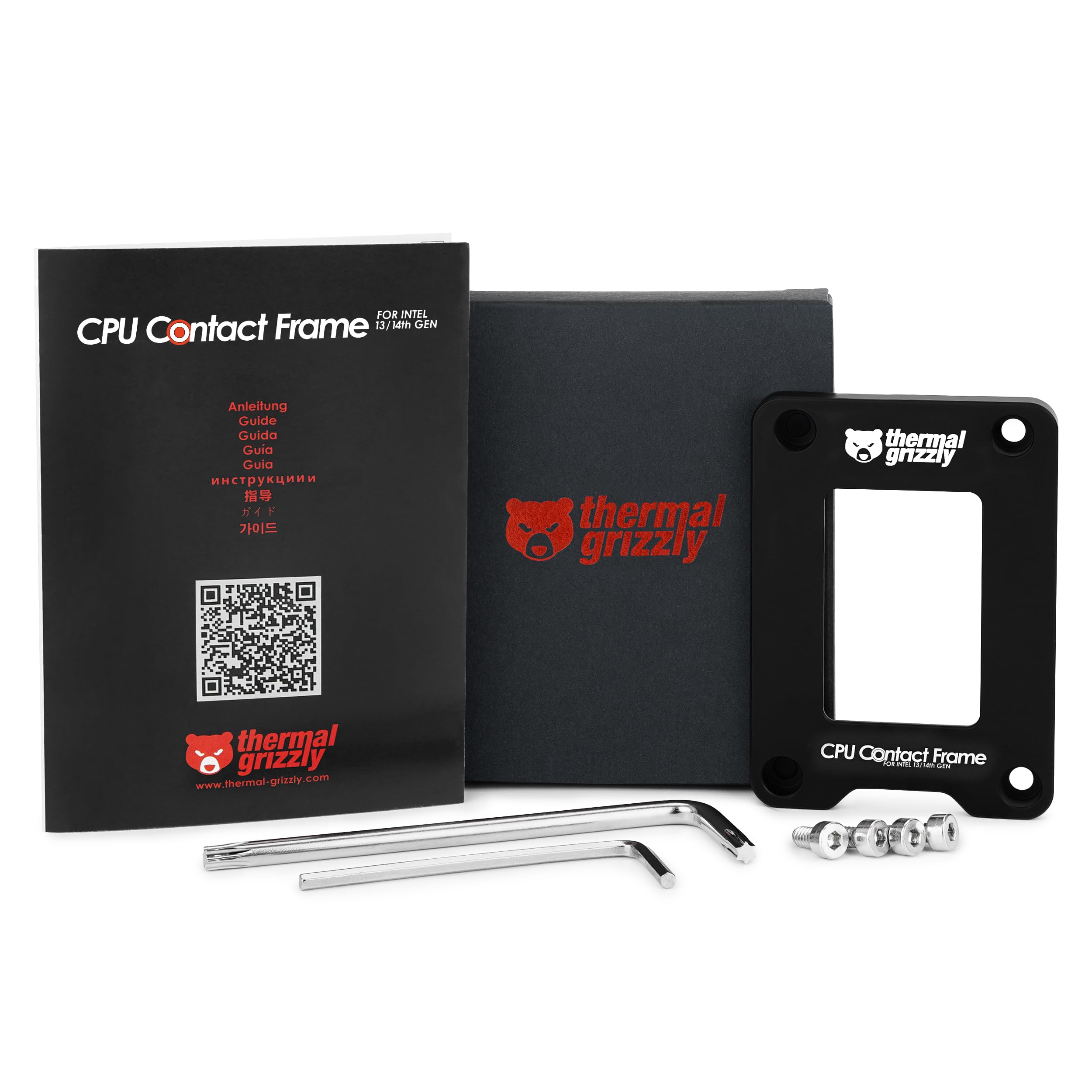 Thermal Grizzly - CPU Contact Frame Intel 13th & 14th Generation - for Optimized CPU Contact Pressure to Improve The Cooling Performance - Easy Install