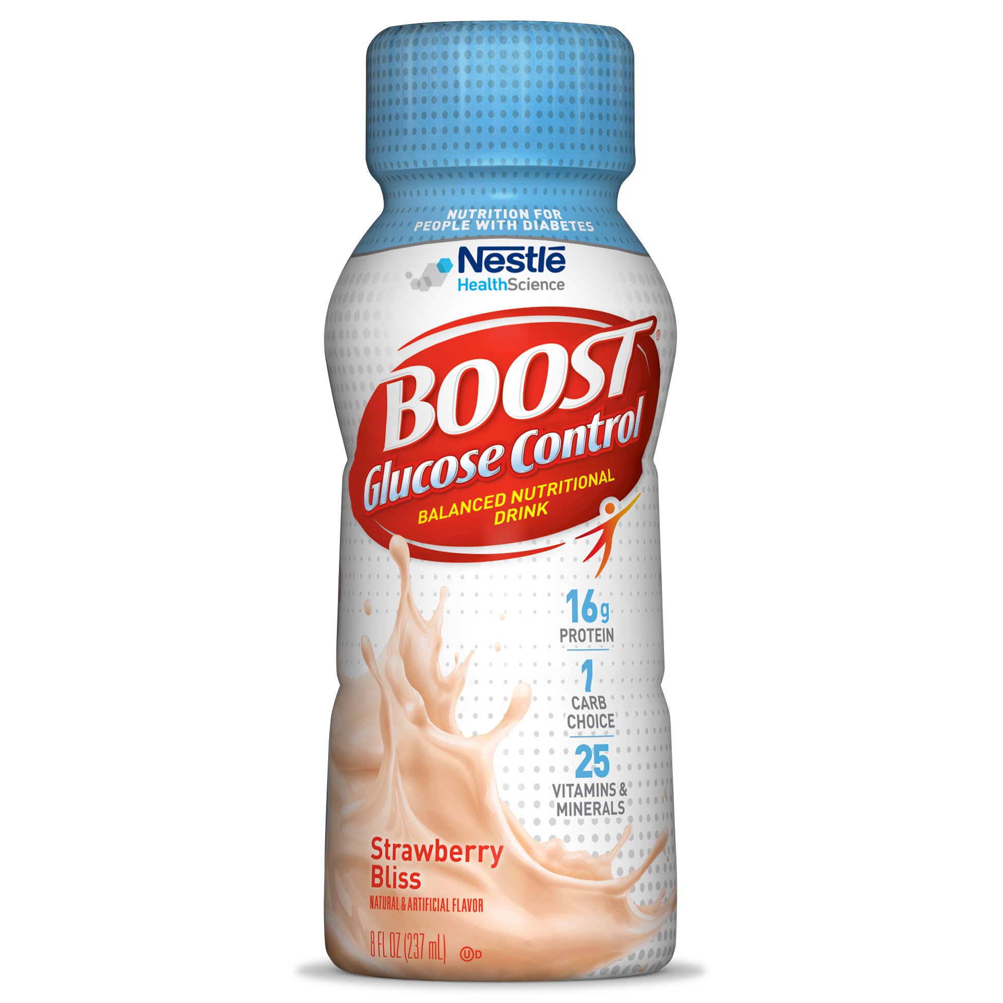 Boost Glucose Control Nutritional Drink, Chocolate Sensation, 8 fl oz Bottle, 24