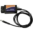 Yalgdlen Elm 327 USB elmconfig obd2 ms hs OBDii OBD2 Switch Compatible with Forscan hs ms can Code Reader Vehicle