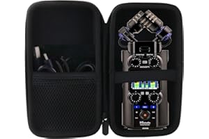 WERJIA Hard Carrying Case Compatible with Zoom H5studio/H6essential Portable Recorder (For H6essential)