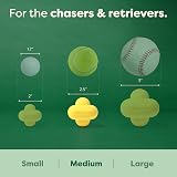 Earth Rated Dog Ball Interactive Fetch Toy Medium Yellow view 3