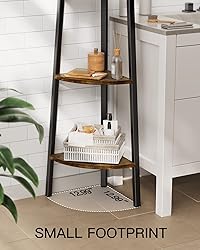 Pipishell 4 Tier Corner Shelf, Corner Bookshelf