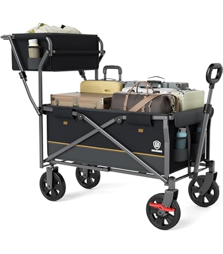 Mango De Repuesto Para Carrito Utilitario | Barra De Empuje Ajustable De Acero | Compatible Con Vagones Plegables De Metal