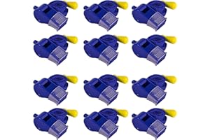 MISUYACO 12 Pack Sport Whistles with Lanyar for Coaches, Referees and Officials, Loud Crisp Sound