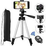 Supporto Universale Per Treppiede 125 Cm Ultra Leggero In Alluminio + Adattatore Per Smartphone - Borsa Inclusa