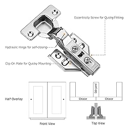 Luokim 40pcs Soft Close Cabinet Concealed Hinges