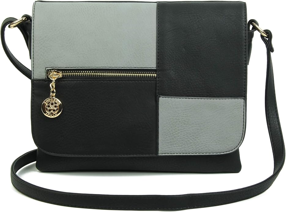 Ladies Cross Body Bag Women Shoulder Bag Flap Bag Multi Compartment