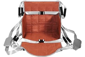 HEINALOUS Wheelchair Transfer pad for Body Lift,Aid Stair Transfer Boards for User,Slide Transfer Belts for Lifting Seniors,Elderly,Handicap（8Handles 2Shoulder Straps）Orange Gray (Orange Gray)