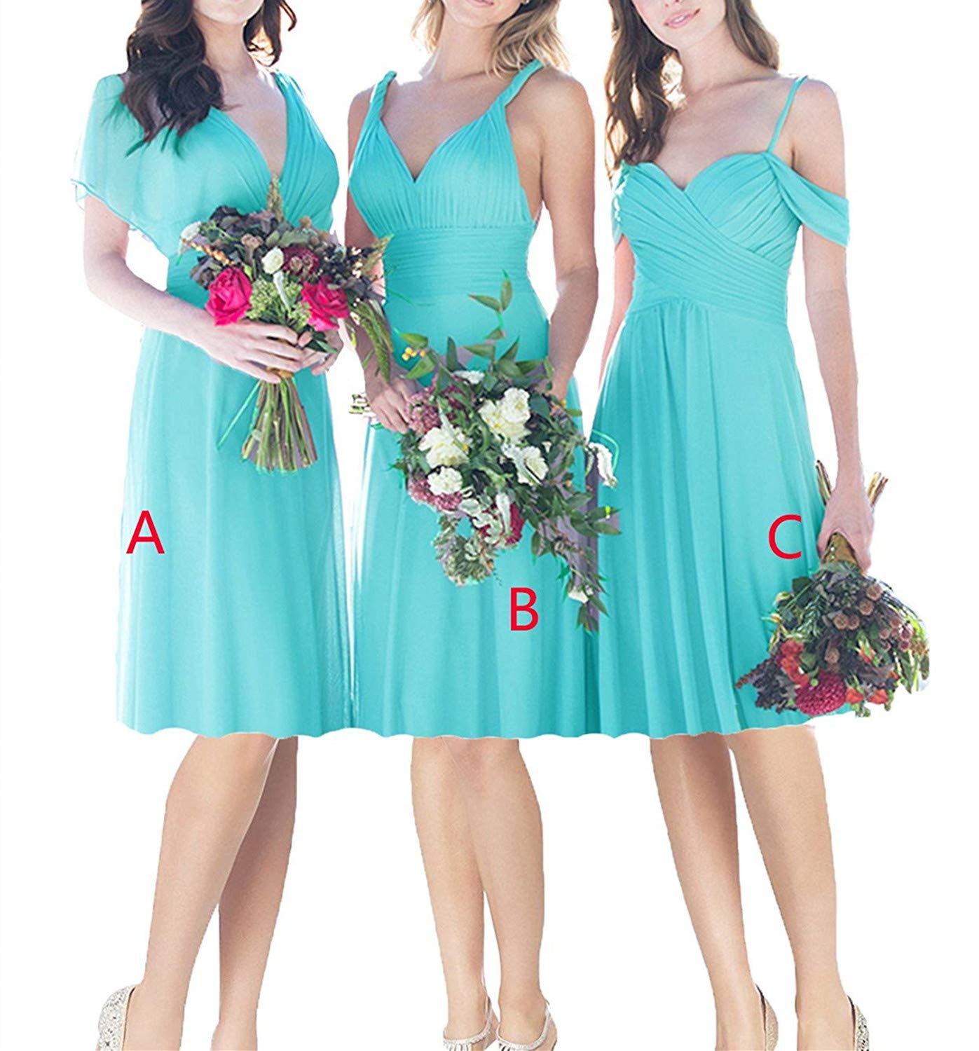 Faironline-Womens-Pleated-Chiffon-Bridesmaid-Dresses-Short-Prom-Evening-Dress-Size-22-Tiffany-BlueC