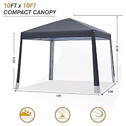 COOSHADE 10x10Ft Easy Pop-up Canopy Tent Instant