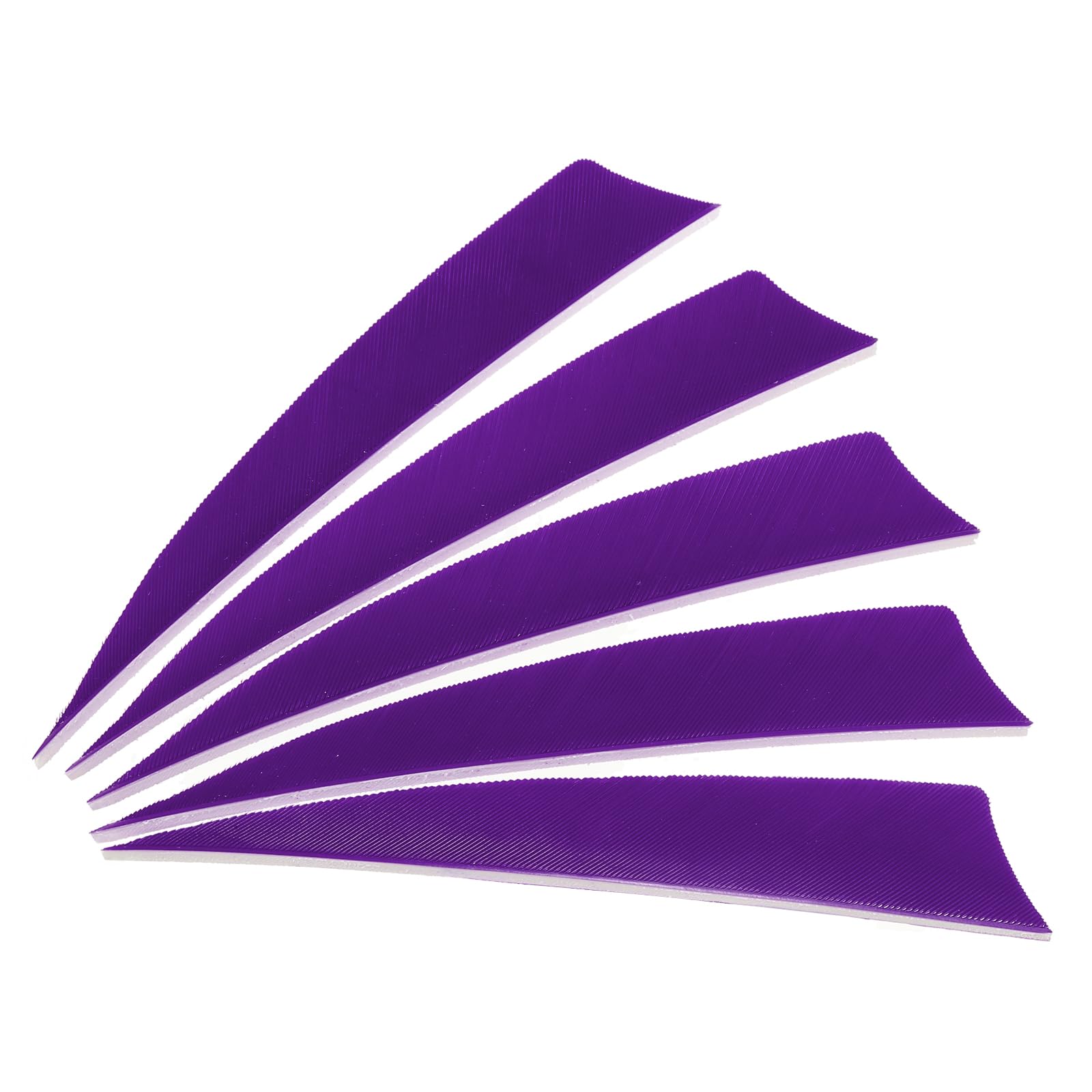 PATIKIL Arrows Vanes 50 Pack 4 Inch Arrow Turkey Feather Fletch Right Wing Fletching Purple for DIY Target Shooting
