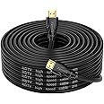 kanmis 4K HDMI Cable 50ft, High Speed Hdmi 2.0 Cables &4K@60Hz 2K 1080P, Ultra High Speed Gold Plated Connectors hdmi Cord, Compatible with PlayStation Arc PS3 PS4 PC HDTV