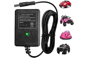 VITALKOS 12V Battery Charger for Kids Ride on Toys,VI Upgrade Charger for FanttikRide 12V,Best Choice Products Wrangler SUV Kid Trax Dynacraft Toy Car Universal Battery Power Supplies