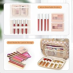 Large Makeup Bag, Portable Travel Makeup Bag