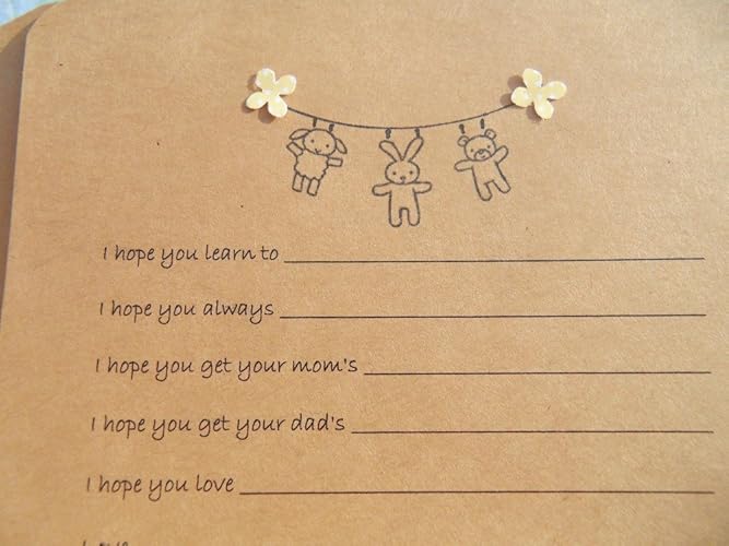 Amazon Com Baby Wish Cards Baby Shower Cards Baby Shower Games