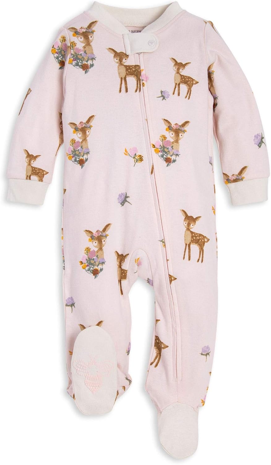 Burt's Bees Baby Baby Girls' Sleep & Play, Organic OnePiece Romper