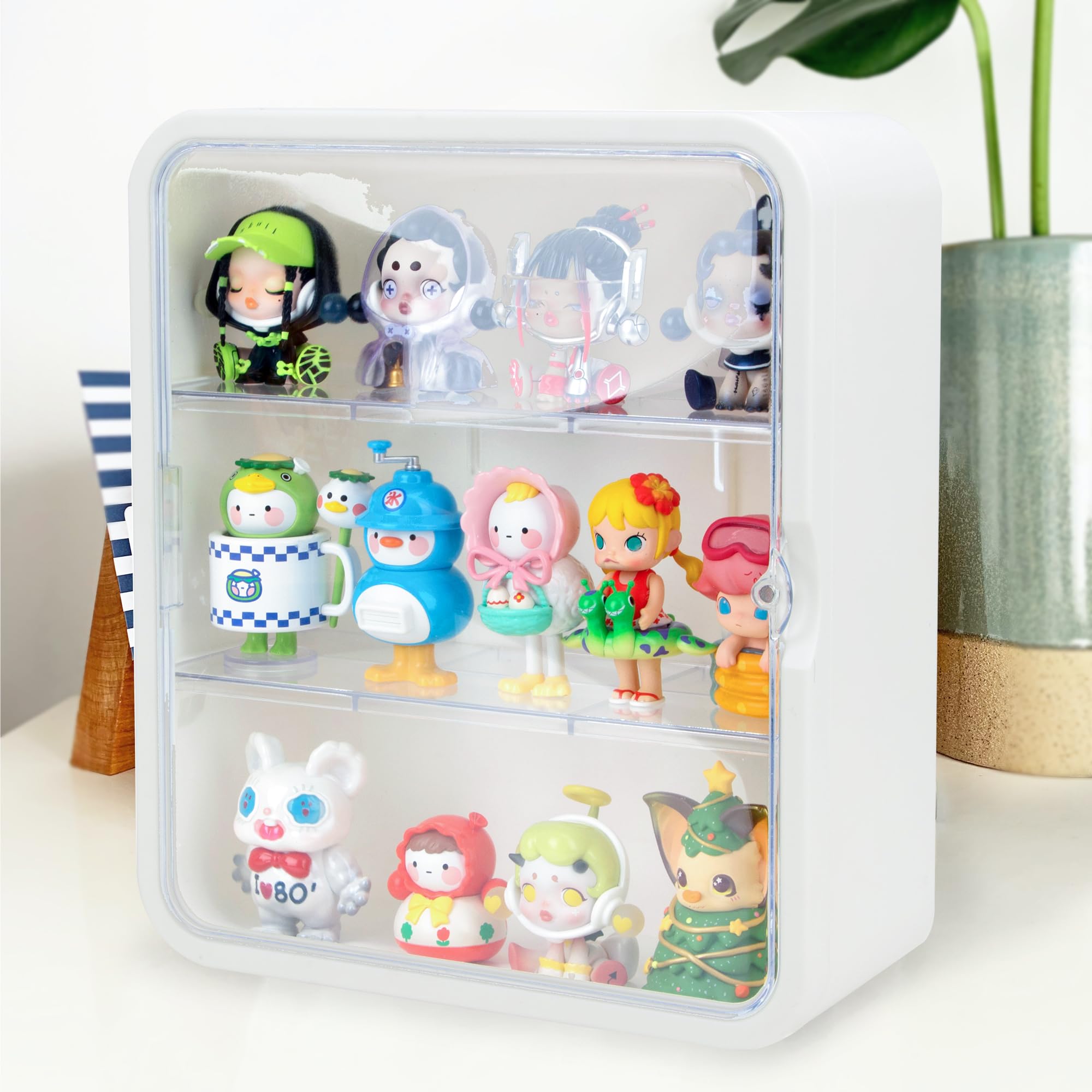 Photo 1 of ***FACTORY SEALED***Acrylic Display Case for Mini Funko Pop Figures, Display Cabinet for Mini Funko Pop Figures, Clear Storage Box Cabinet Organizer for Mini Toys, Collections and Stone Rock (Wall Mounted)