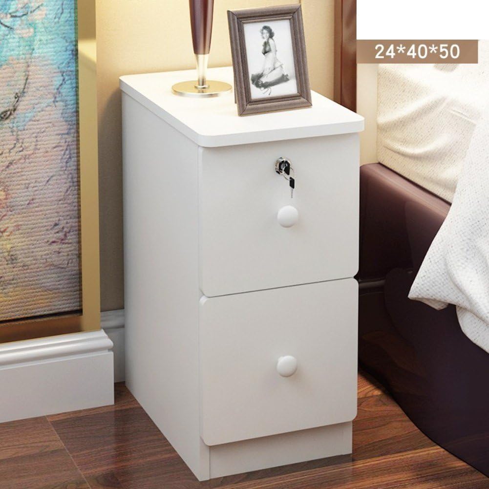 Ewygfrfvqas Mini Bedside Table Bedroom Ultra Narrow Bedside Simple Cabinet Small Locker With Lock Assemble Night Table R Amazon Co Uk Kitchen Home