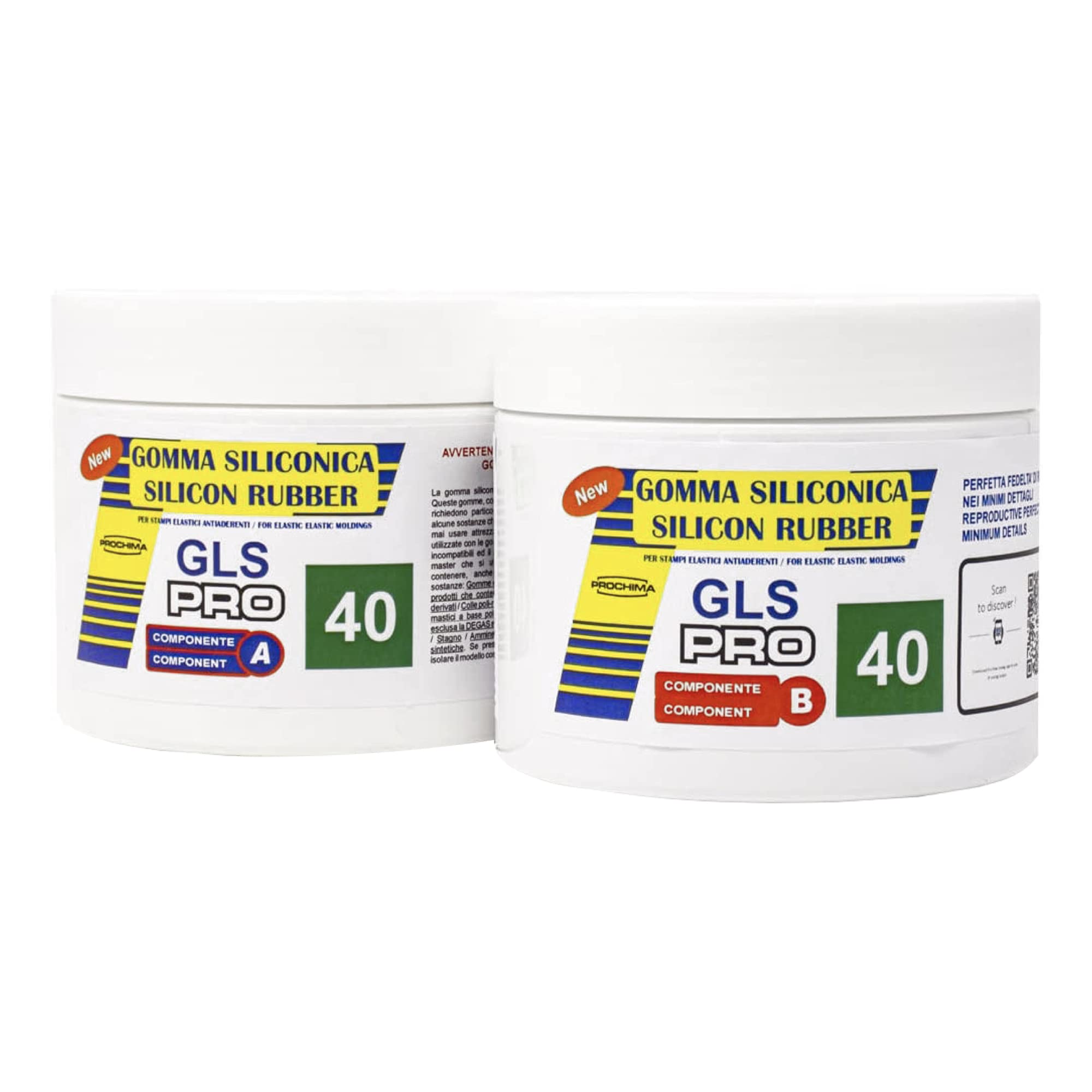 PROCHIMA GS5401K1 Gls-PRO Silicone Rubber 40 A+B, Green, 1 kg