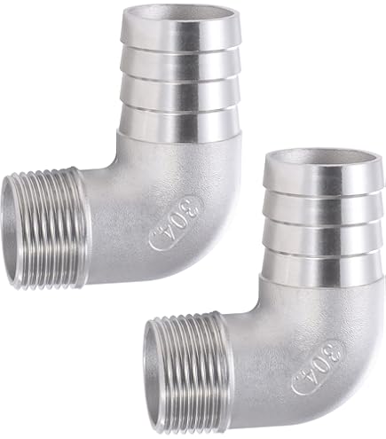 Raccord Coudé 90° Acier Inox 304 – OD 3/4″ (19,1 Mm) Cannelé, Pour Brasseries, Laiteries, Tuyauterie Alimentaire, Polissage Miroir - 3