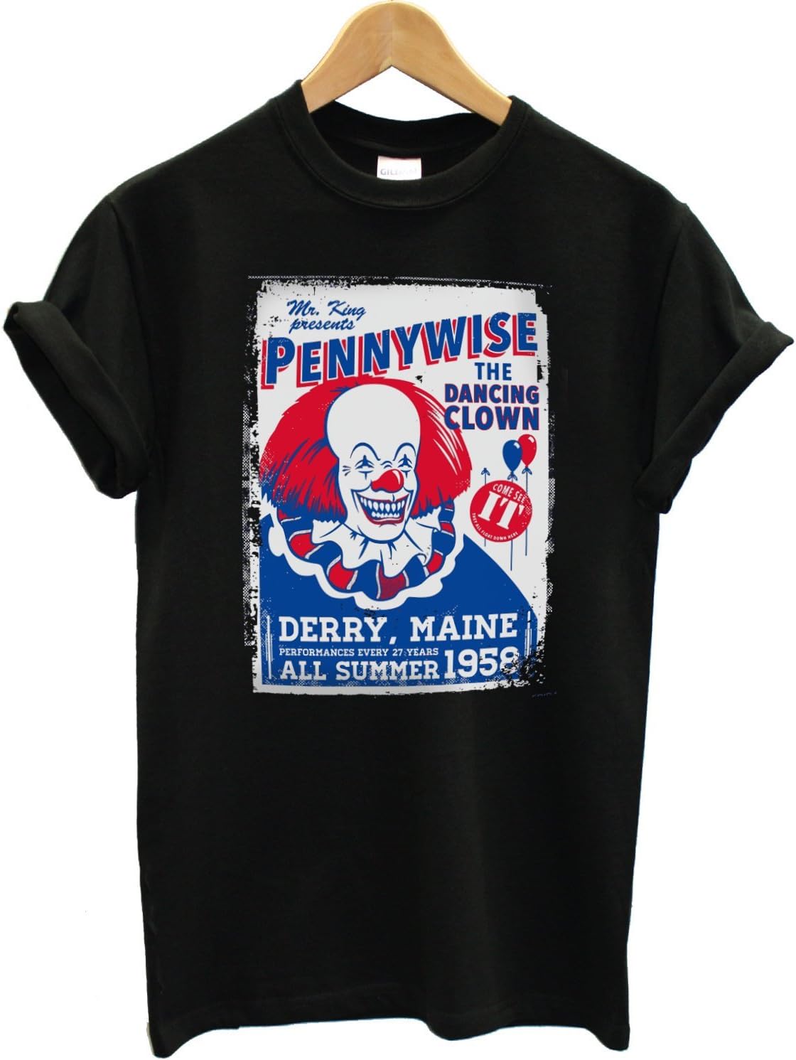 Pennywise The Dancing Clown IT Horror Pop Culture Men's T-Shirt