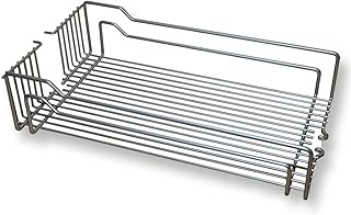 Einhängeboden Einhängekorb für Kesseböhmer Hoch-Schrank Dispensa/Drahtkorb für 30er Apothekerschrank / 250 x 467 x 110 mm/Stahl Silbergrau (matt verchromt) von SO-TECH®