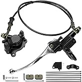 GREHUA Upgraded Hydraulic Disc Hand Brake Master Cylinder Caliper with Brake Pad Assembly 50 Inch Hose for 98cc 3.0HP Baja He