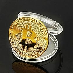 Naturiway 5Pcs Bitcoin Coin, Bitcoin Commemorative