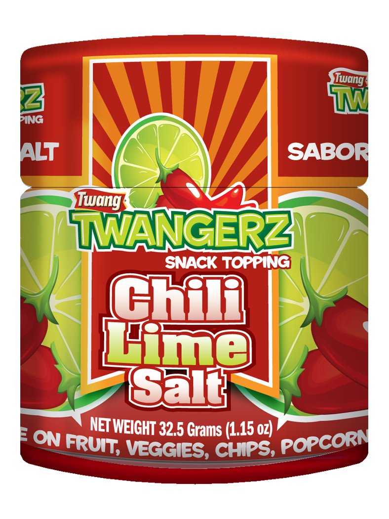 Twang Twangerz Flavored Salt Snack Topping - Lime, Lemon Lime, Mango Chili & Dill Pickle (Assorted, 4 Pack) : Popcorn Seasoning : Grocery & Gourmet Food
