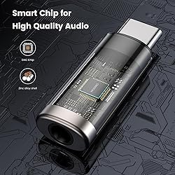 MOSWAG USB C to 3.5mm Audio Headphone Adapter, Typc