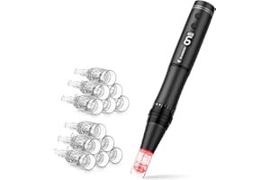 GLEMME Microneedle Derma Roller Pen for Hair Beard Face Skin, Derma Roller Pen Microneedling Roller Pen for Women Men Home Use