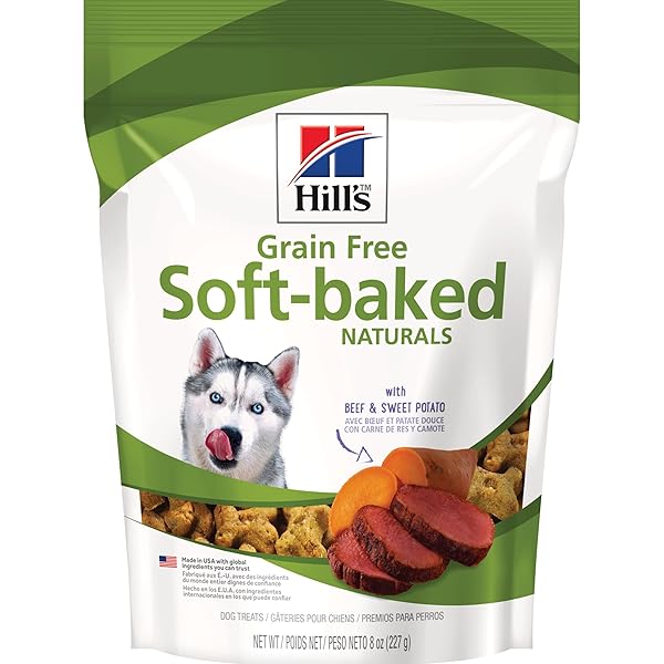 HILL’S GRAIN FREE SOFT-BAKED NATURALS DOG TREATS, BEEF...