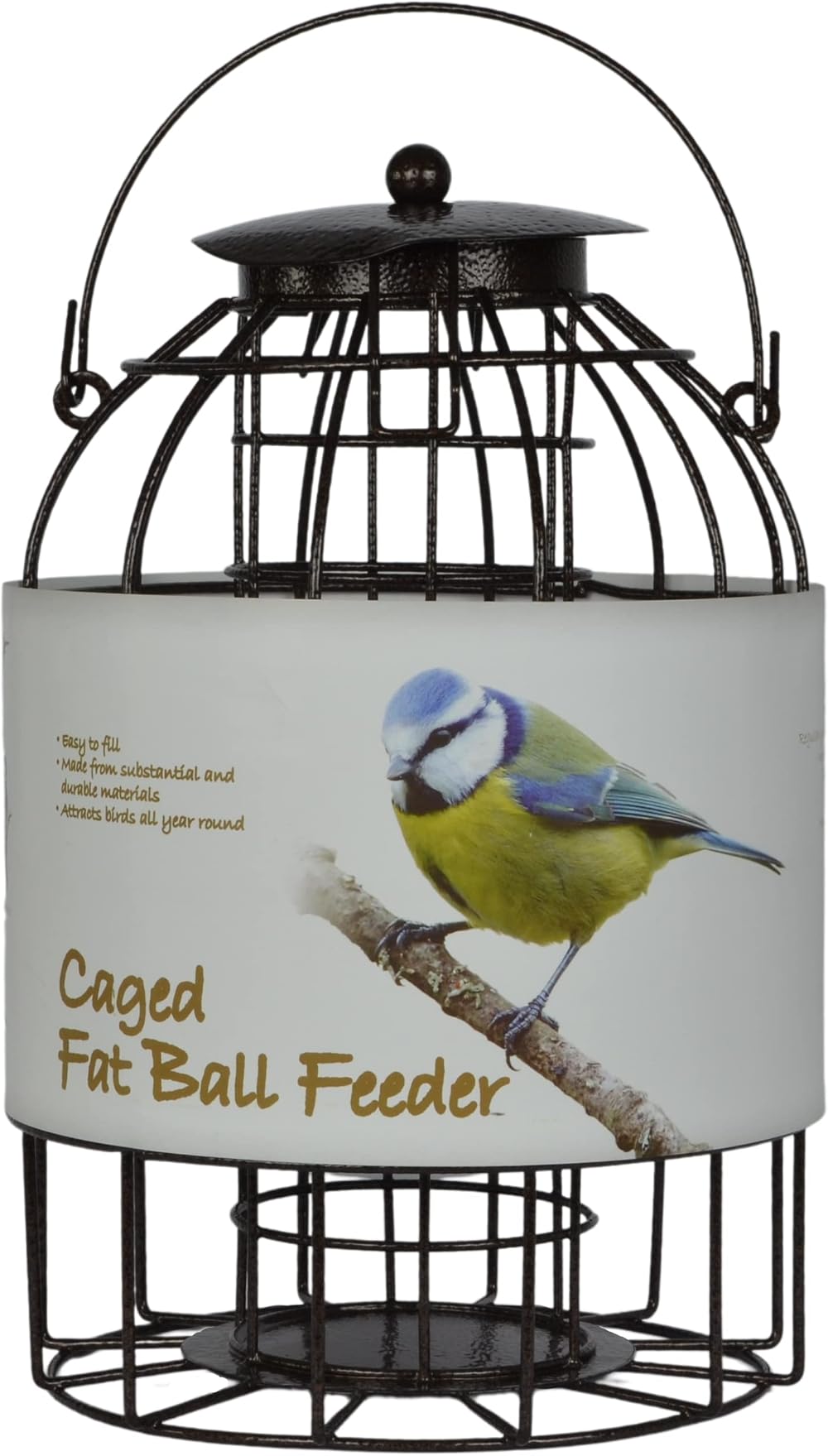 Green Jem Fat Ball Wild Bird Feeder Dome Cage Squirrel Deterrent Hammertone
