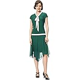 BABEYOND Gatsby Dress for Women - Chiffon Flapper Dress Low-Waist 1920s Roaring 20s Great Gatsby Party