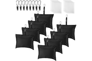 Soulchen Sand Bag for Boat Covers Sandbag Mooring Kit Tear-Resistant Weight Sandbag Windproof Weighted Sand Bag Tarp Weight with Carabiner and Tarp Clip Accessories