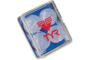 TYR Soft Silicone Ear Plugs for Swimming - Kids - Reusable, Moldable Swim Ear Plugs for Swimmers of All Levels - Includes Car