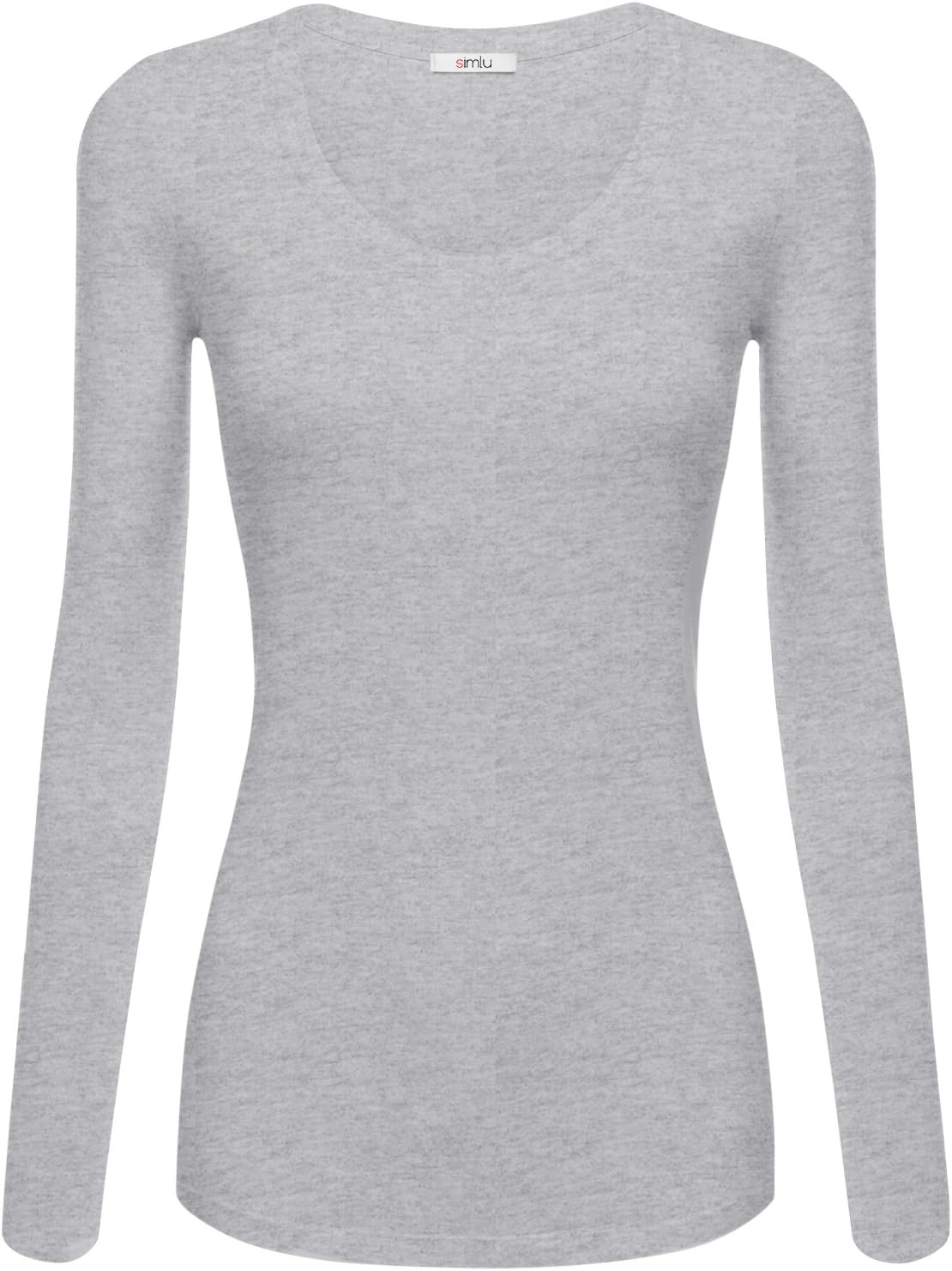Women's Basic Crew Neck Long Sleeve Tee Shirt