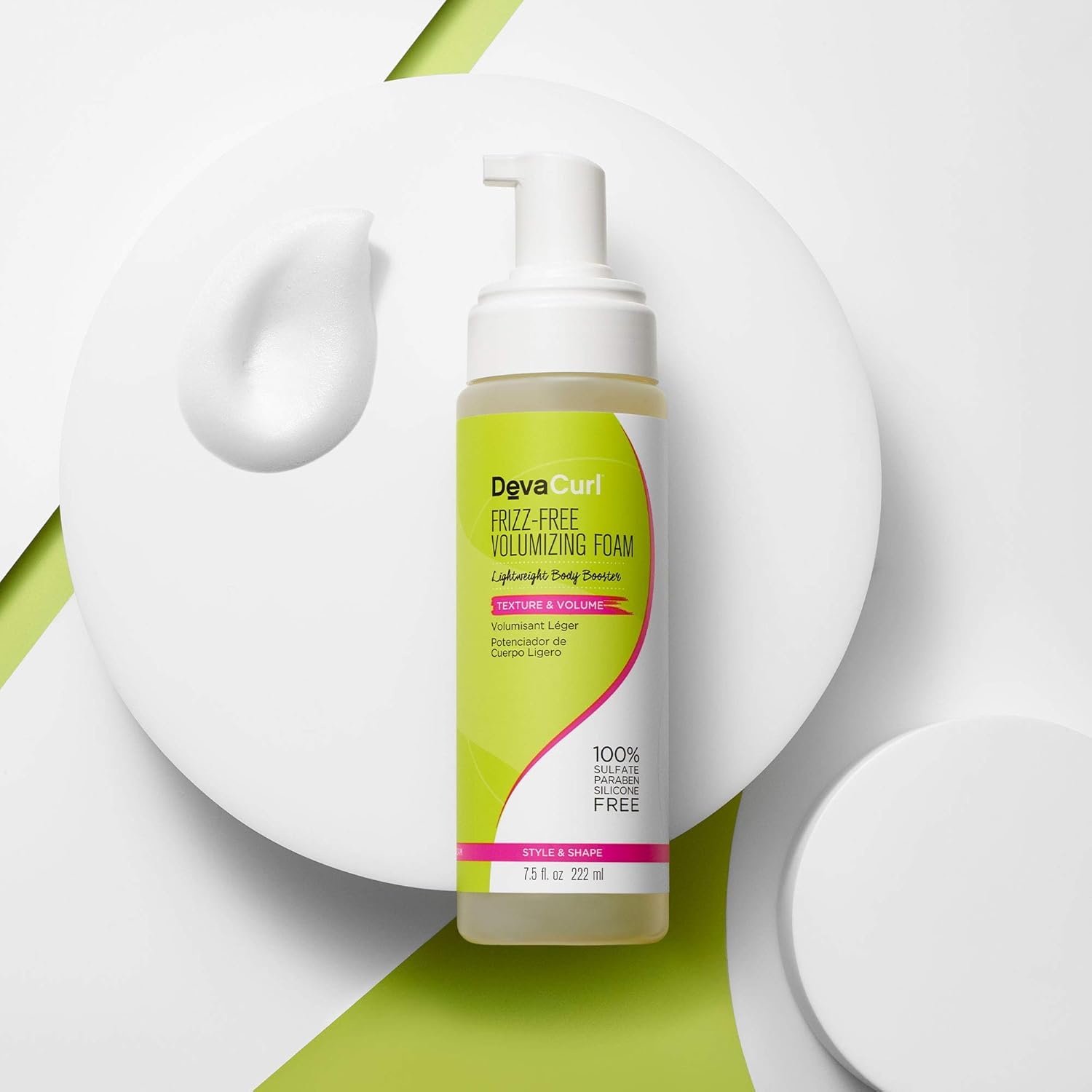 DevaCurl Frizz-Free Volumizing Texture Foam, 7.5 Ounce, 2-Pack : Beauty