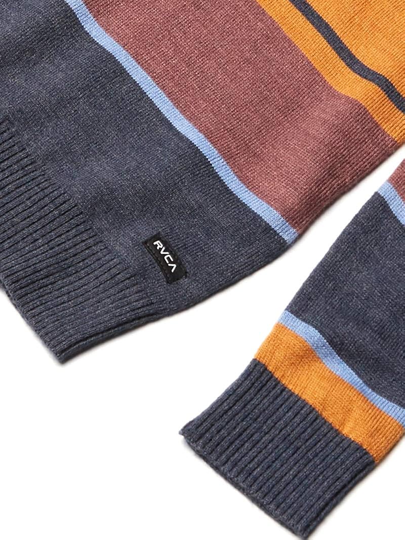RVCA Boys' Alex Stripe Crew Sweater: Clothing