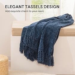 RECYCO Throw Blanket Soft Cozy Chenille Throw