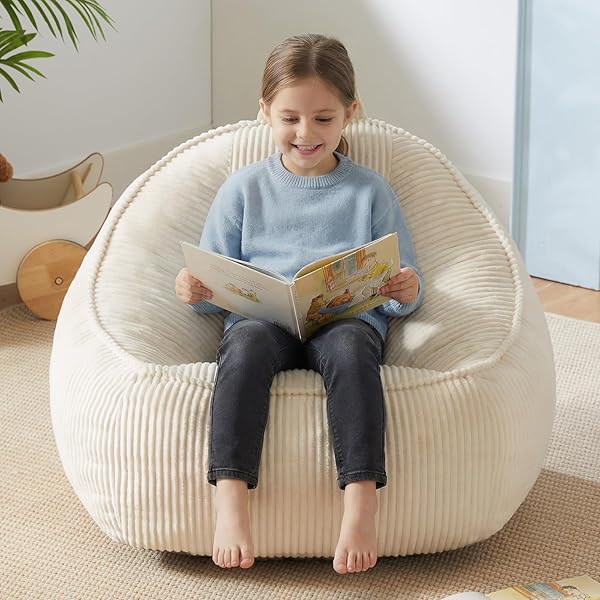 HUGHEAVEN BEAN BAG CHAIRS FOR KIDS, TODDLER BEAN...