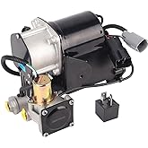 PAROD LR023964 Air Suspension Compressor Pump Fit Land Rover LR3 LR4 | Fit for 05-09 LR3 Discovery 3, 10-13 LR4 Discovery 4, 06-13 Range Rover Sport, 6 Pins Connector, LR015303,Fit Hitachi Style