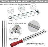 Techfection Universal Chainsaw Sharpening Kit with 5/32 3/16 7/32 Files view 3