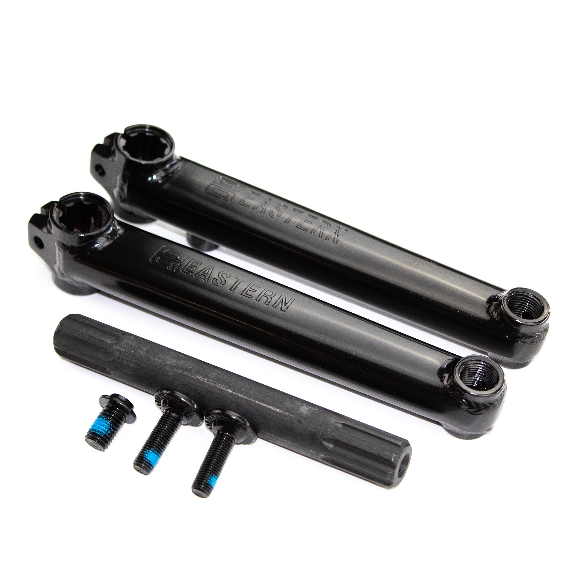 Eastern Atom Series 3-Piece Bike BMX Cranks - 8 spline 175mm, Intermediate-Level Crankset