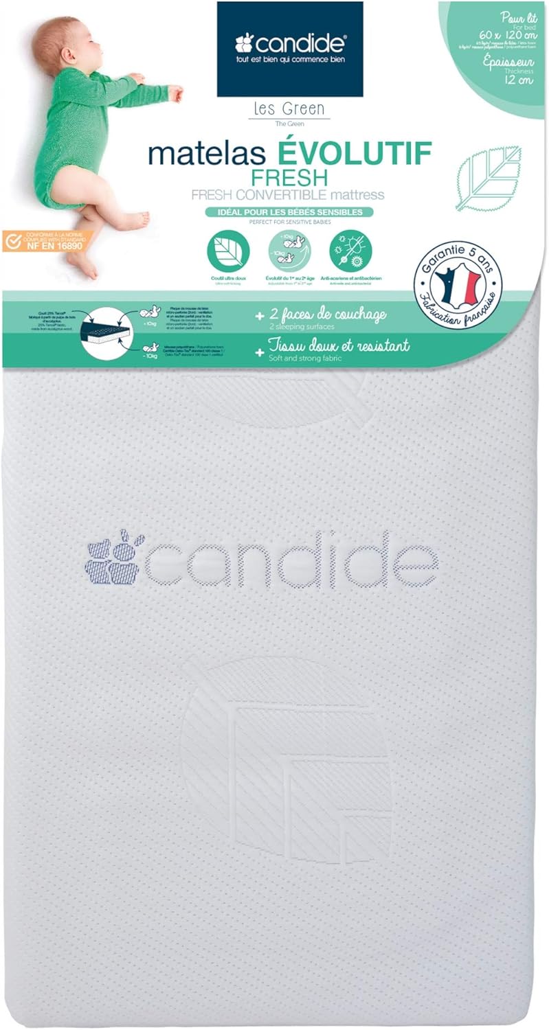 Linge De Lit Pour Bebes Candide Matelas Evolutif Tencel Pour Lit 60 X 1 X 12 Cm Bebe Puericulture Groupisd Com