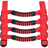 thumbnail interactive-video image 1 of Blue Roll Bar Grab Handles For Jeep Wrangler YJ TJ JK Unlimited – 4 Pack 1 of 5