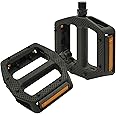 RYANGO Bike Pedals, Non-Slip Wide Bike Pedals with Reflectors, Lightweight 9/16" Bicycle Pedals for Mountain Bike, Road Bike, BMX, Adult Bike Pedal